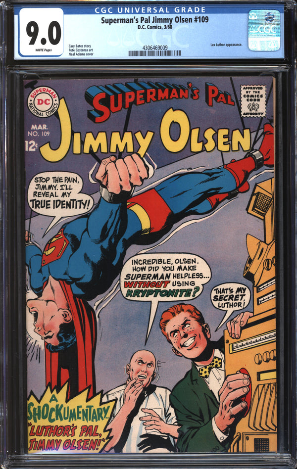 Superman's Pal Jimmy Olsen (1954) #109 CGC 9.0 VF/NM