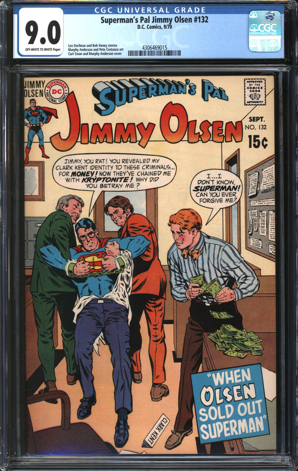Superman's Pal Jimmy Olsen (1954) #132 CGC 9.0 VF/NM