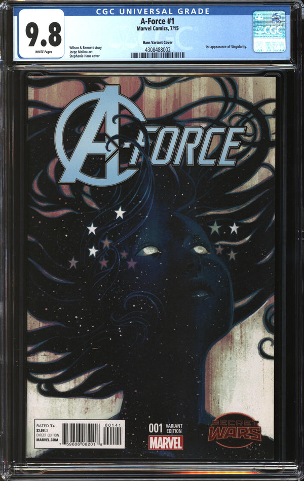 A-Force (2015) #1 Stephanie Hans Variant CGC 9.8 NM/MT
