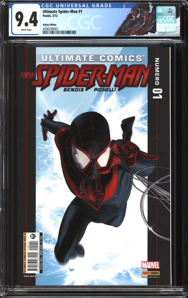 Ultimate Spider-Man/Ultimate Comics Spider-Man (2012) #1 Italian Edition CGC 9.4 NM