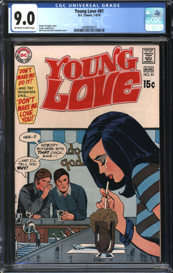 Young Love (1963) #81 CGC 9.0 VF/NM