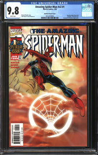 Amazing Spider-Man (1999) # 1 Sunburst Variant CGC 9.8 NM/MT
