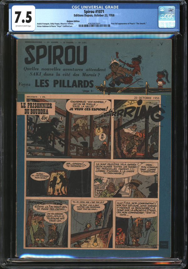 Spirou (1958) #1071 Belgian Edition CGC 7.5 VF-