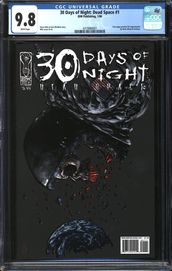 30 Days Of Night: Dead Space (2006) #1 CGC 9.8 NM/MT