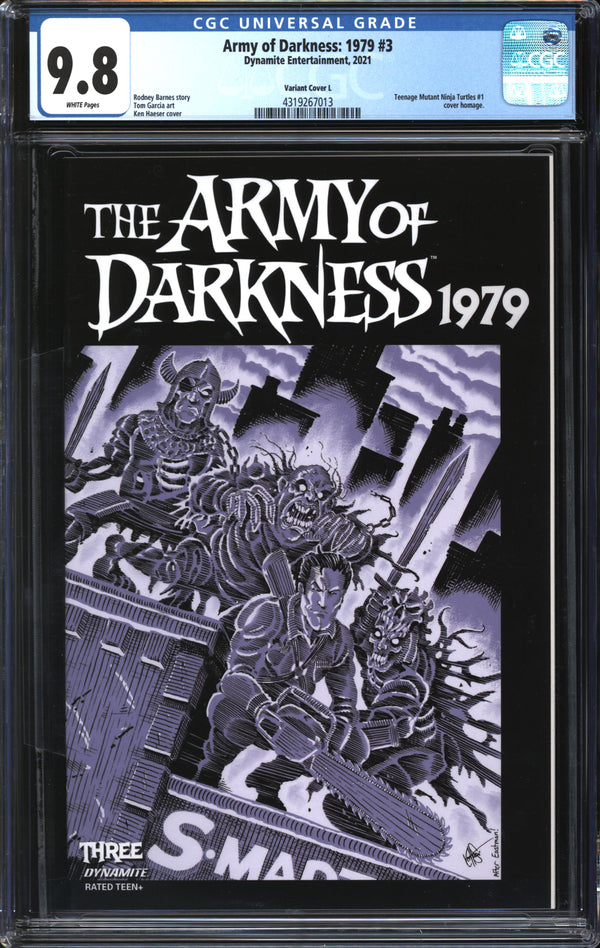 Army Of Darkness: 1979 (2021) #3 Variant Cover L CGC 9.8 NM/MT