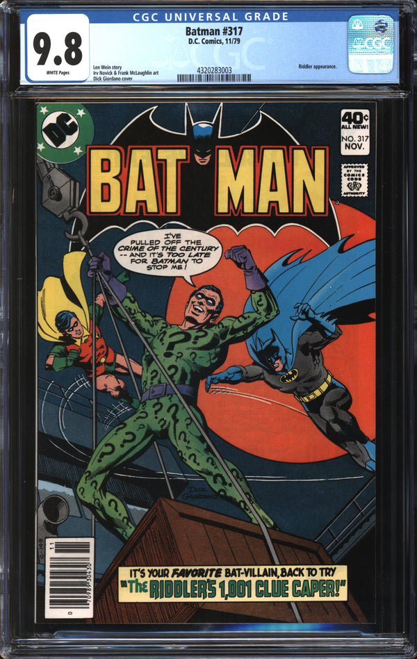 Batman (1940) #317 CGC 9.8 NM/MT