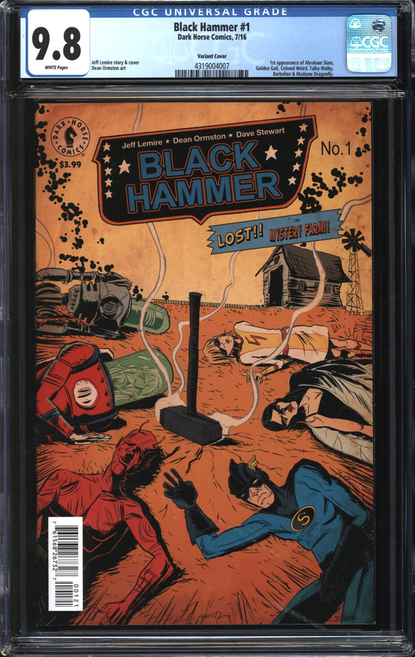 Black Hammer (2016) # 1 Variant Cover CGC 9.8 NM/MT