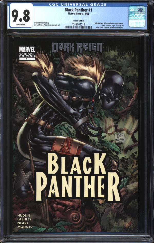 Black Panther (2009) # 1 Ken Lashley Variant CGC 9.8 NM/MT