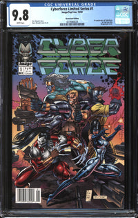 Cyberforce Limited Series (1992) #1 Newsstand Edition CGC 9.8 NM/MT