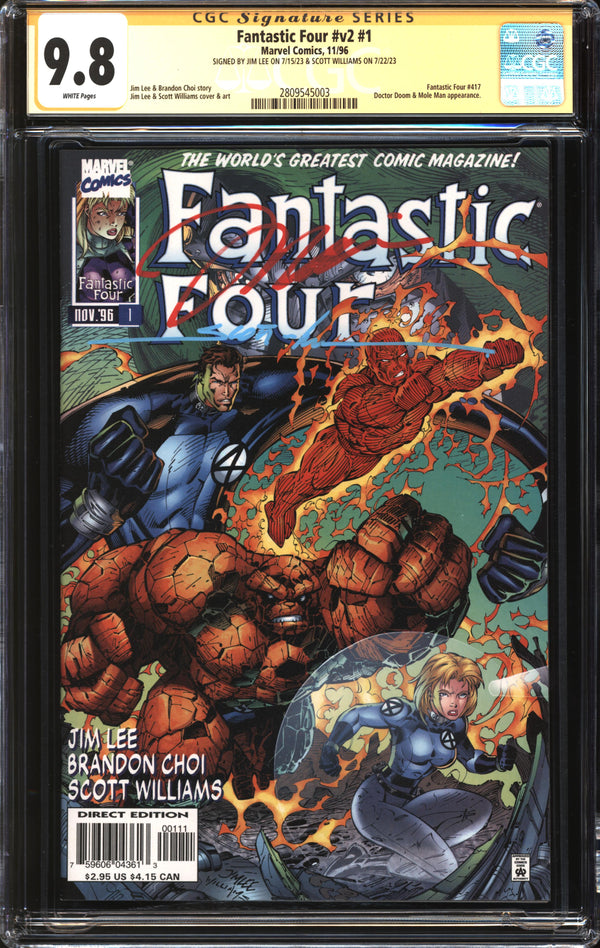Fantastic Four (1996) #1 CGC Signature Series 9.8 NM/MT