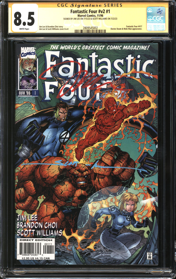 Fantastic Four (1996) #1 CGC Signature Series 8.5 VF+
