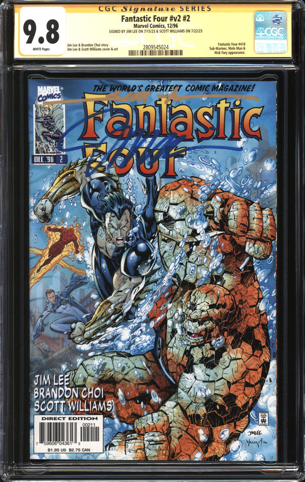 Fantastic Four (1996) #2 CGC Signature Series 9.8 NM/MT