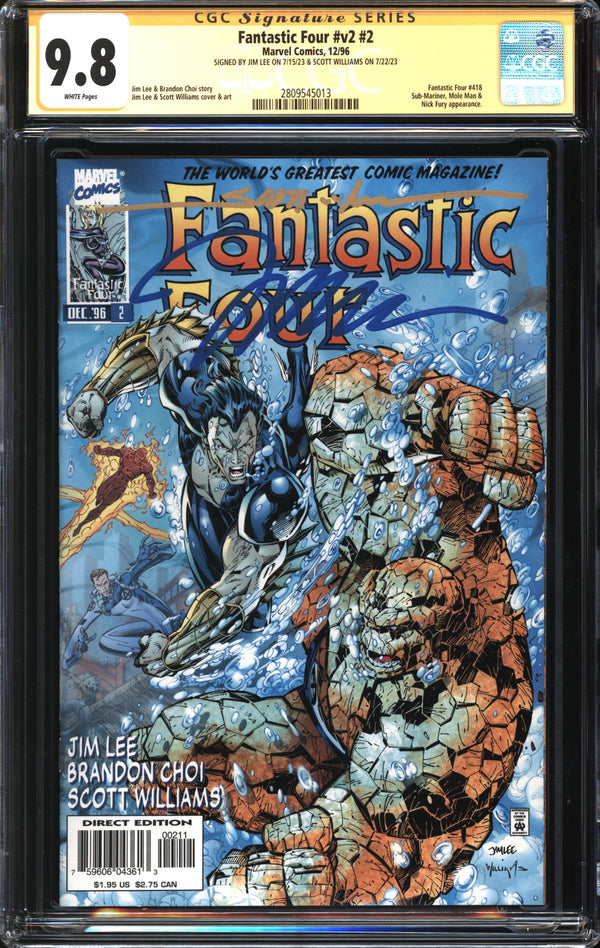 Fantastic Four (1996) #2 CGC Signature Series 9.8 NM/MT