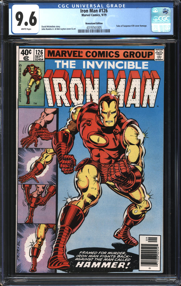 Iron Man (1968) #126 Newsstand Edition CGC 9.6 NM+