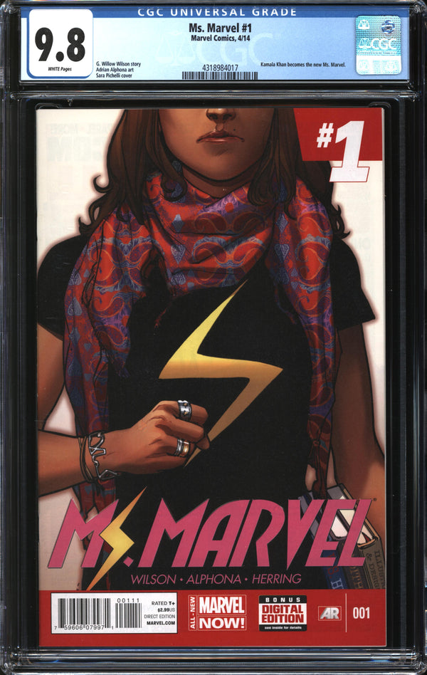 Ms. Marvel (2014) #1 CGC 9.8 NM/MT