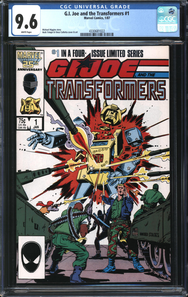 G.I. Joe And The Transformers (1987) #1 CGC 9.6 NM+