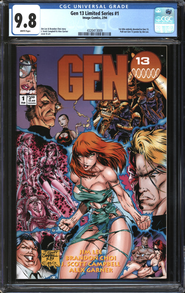Gen 13 Limited Series (1994) #1 CGC 9.8 NM/MT