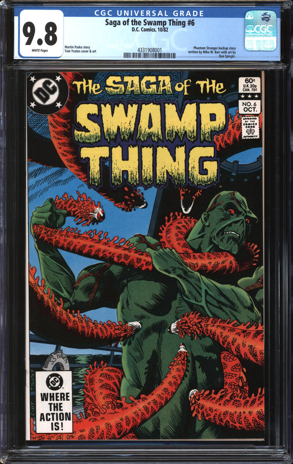 Saga Of The Swamp Thing (1982) # 6 CGC 9.8 NM/MT
