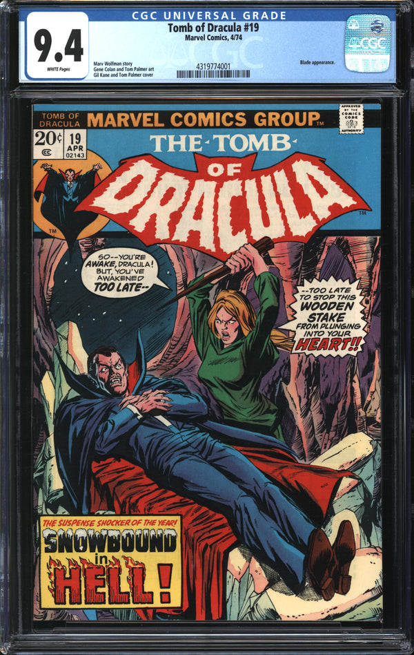 Tomb Of Dracula (1972) #19 CGC 9.4 NM