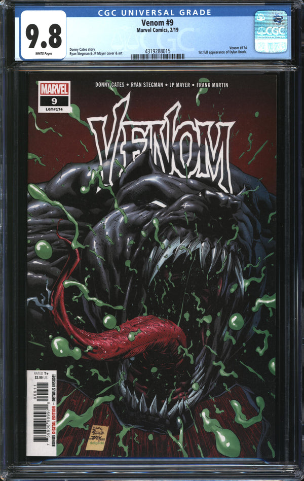 Venom (2018) # 9 CGC 9.8 NM/MT