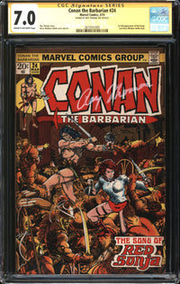 Conan The Barbarian (1970) # 24 CGC Signature Series 7.0 FN/VF