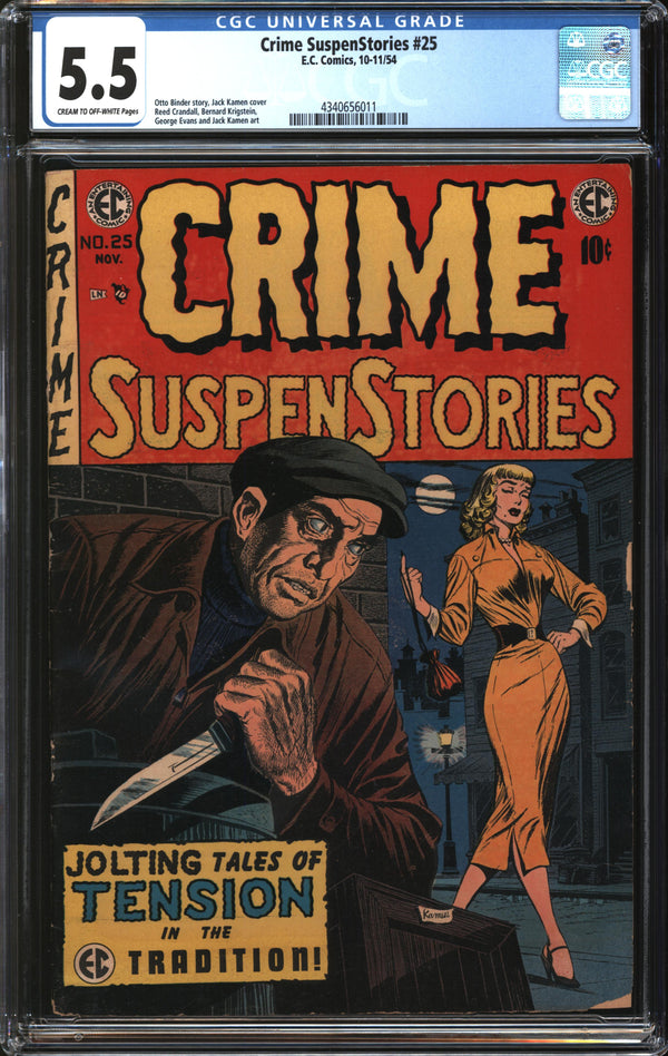 Crime SuspenStories (1950) #25 CGC 5.5 FN-