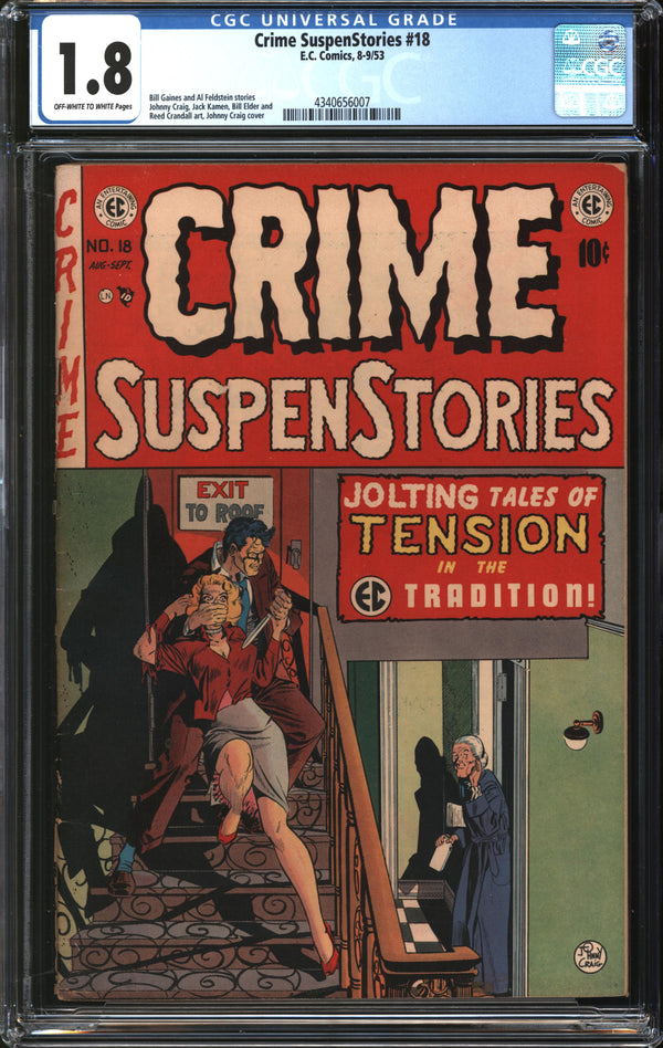 Crime SuspenStories (1950) #18 CGC 1.8 GD-