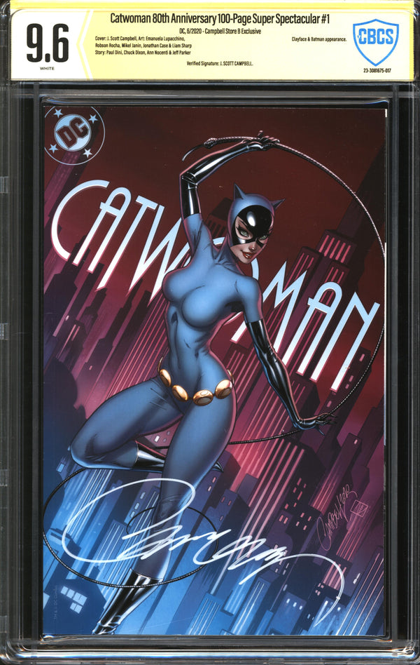 Catwoman 80th Anniversary 100-Page Super Spectacular (2020) #1 JScottCampbell.com Edition B CBCS Signature-Verified 9.6 NM+