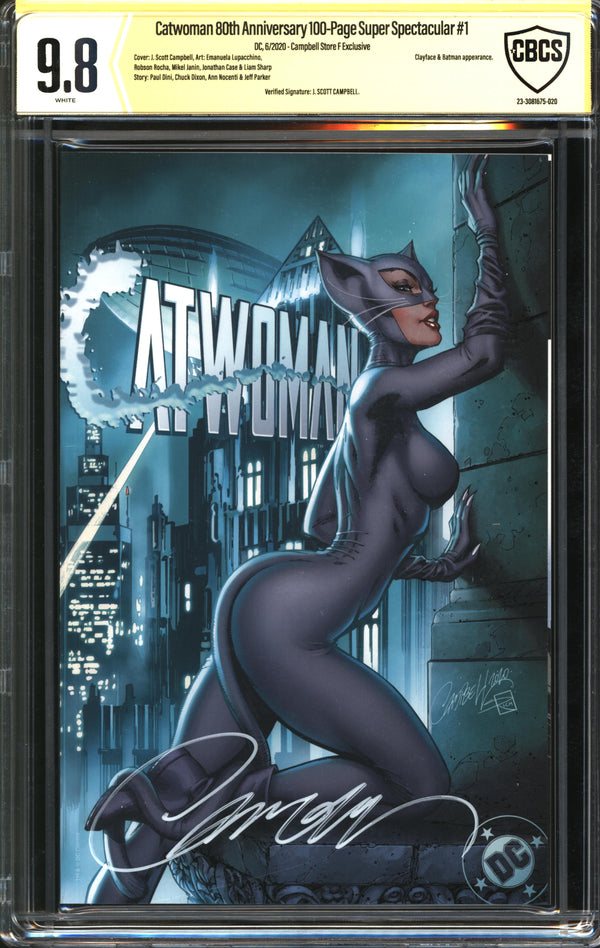 Catwoman 80th Anniversary 100-Page Super Spectacular (2020) #1 JScottCampbell.com Edition F CBCS Signature-Verified 9.8 NM/MT