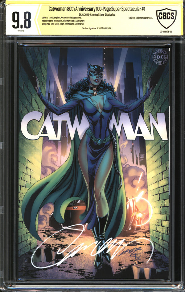 Catwoman 80th Anniversary 100-Page Super Spectacular (2020) #1 JScottCampbell.com Edition G CBCS Signature-Verified 9.8 NM/MT