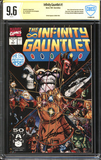 Infinity Gauntlet (1991) #1 CBCS Signature-Verified 9.6 NM+