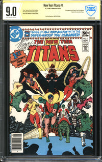 New Teen Titans (1980) # 1 Newsstand Edition CBCS Signature-Verified 9.0 VF/NM