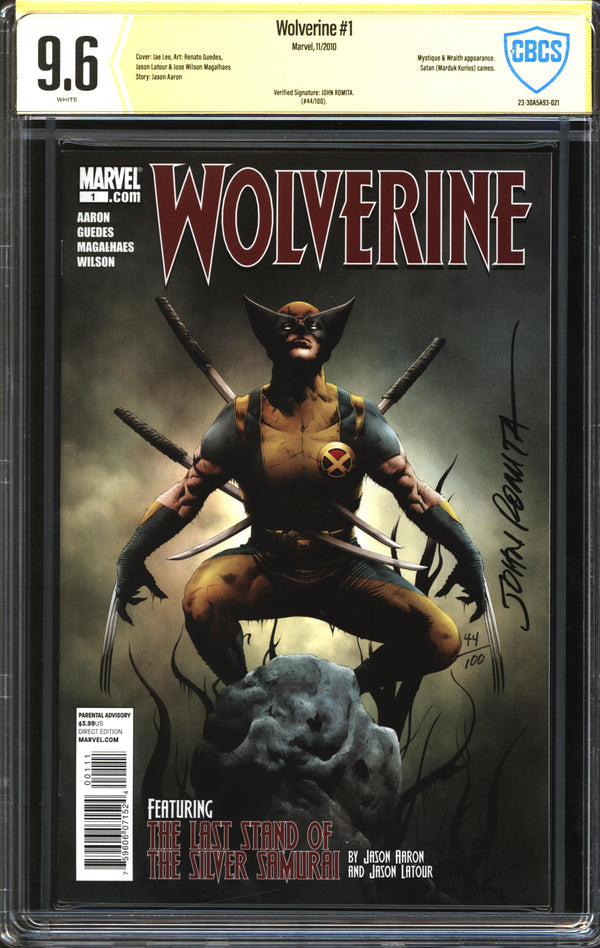 Wolverine (2010) #1 CBCS Signature-Verified 9.6 NM+