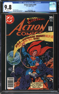 Action Comics (1938) #478 CGC 9.8 NM/MT