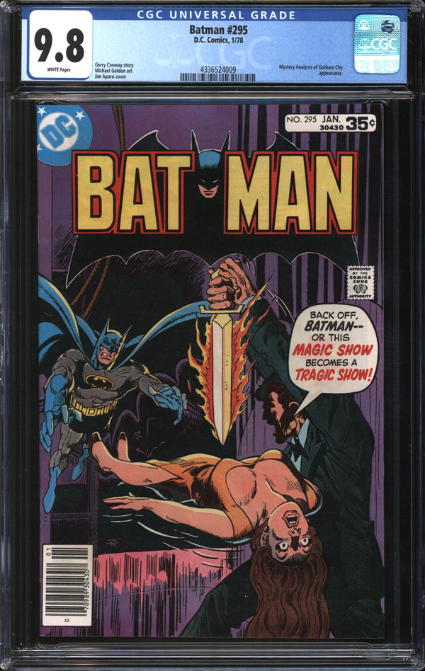 Batman (1940) #295 CGC 9.8 NM/MT