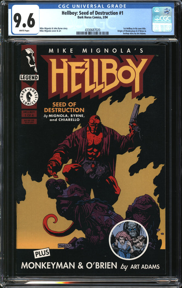 Hellboy: Seed Of Destruction (1994) #1 CGC 9.6 NM+