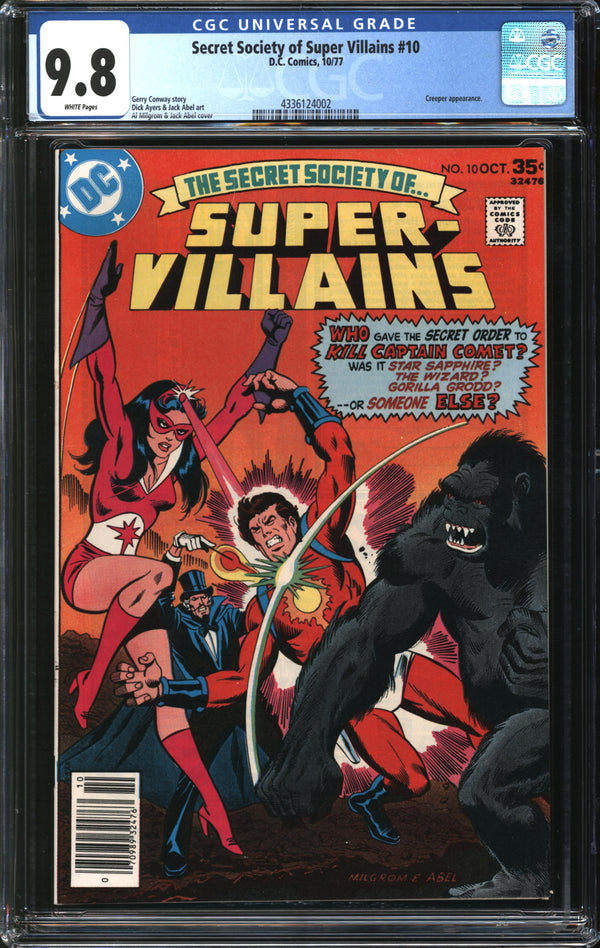 Secret Society Of Super-Villains (1976) #10 CGC 9.8 NM/MT