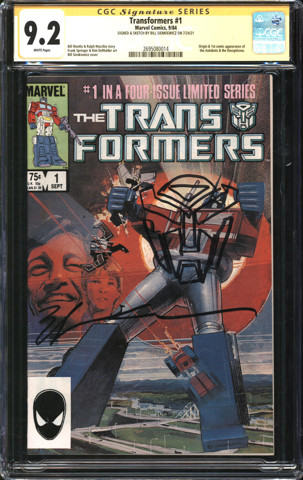 Transformers (1984) # 1 CGC Signature Series 9.2 NM-