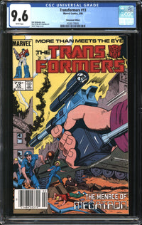 Transformers (1984) #13 Newsstand Edition CGC 9.6 NM+