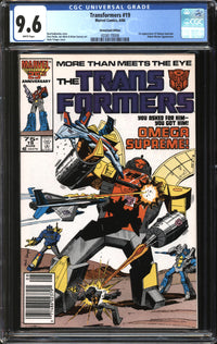 Transformers (1984) #19 Newsstand Edition CGC 9.6 NM+