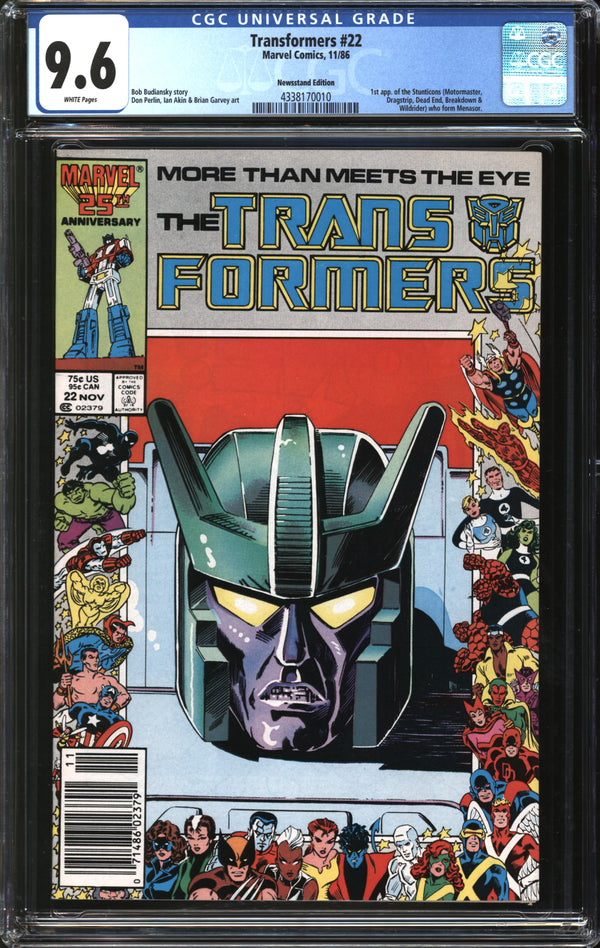 Transformers (1984) #22 Newsstand Edition CGC 9.6 NM+
