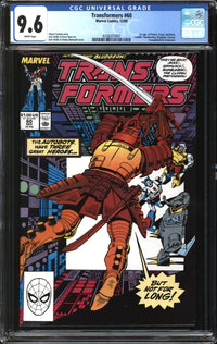Transformers (1984) #60 CGC 9.6 NM+