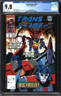 Transformers (1984) #76 CGC 9.8 NM/MT