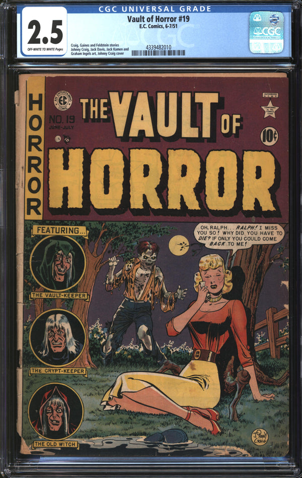 Vault Of Horror (1950) #19 CGC 2.5 GD+