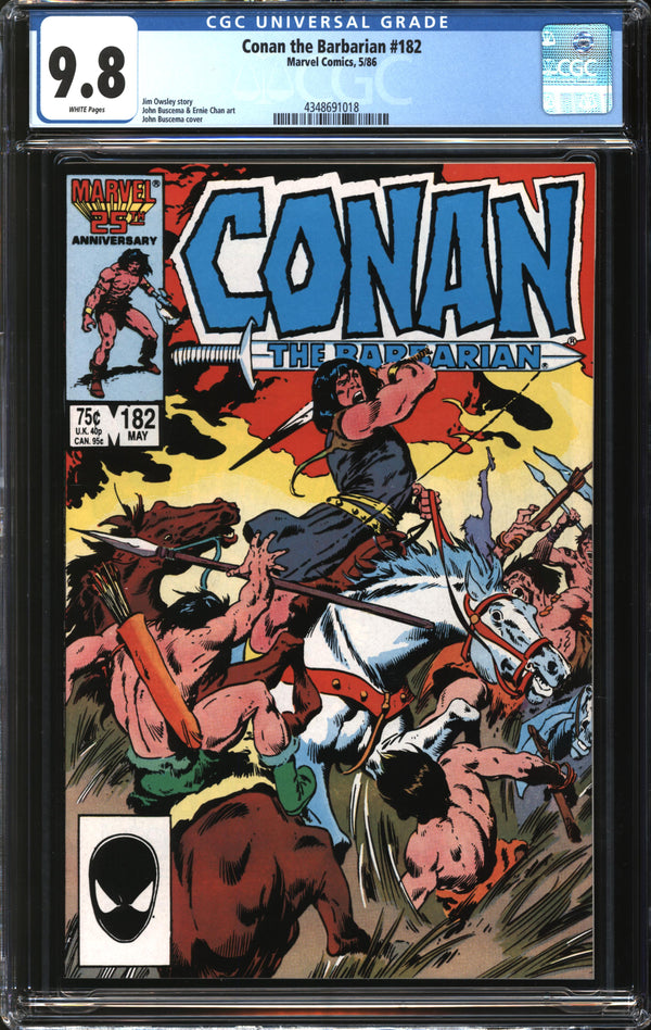 Conan The Barbarian (1970) #182 CGC 9.8 NM/MT