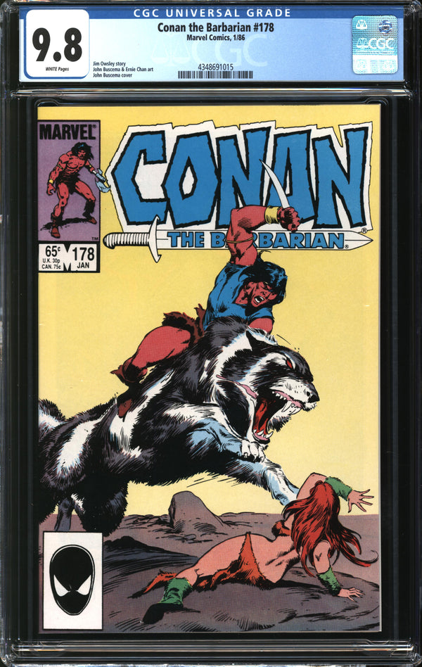 Conan The Barbarian (1970) #178 CGC 9.8 NM/MT