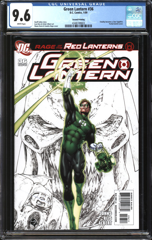 Green Lantern (2005) #36 Second Printing CGC 9.6 NM+