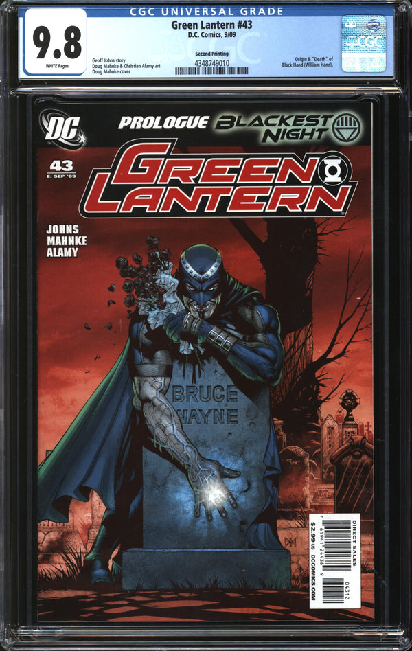 Green Lantern (2005) #43 Second Printing CGC 9.8 NM/MT