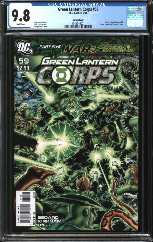 Green Lantern Corps (2006) #59 George Perez Variant CGC 9.8 NM/MT