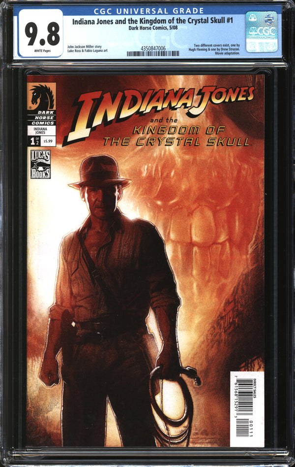 Indiana Jones And The Kingdom Of The Crystal Skull (2008) #1 Drew Struzan Cover CGC 9.8 NM/MT